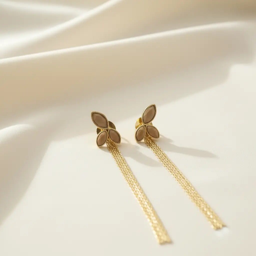 Pendientes Centella Desmontables Ed. Limitada Marrón