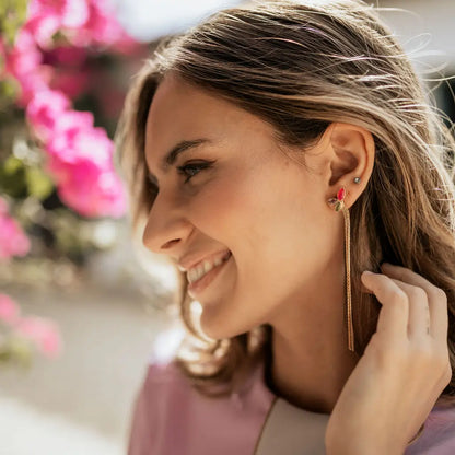 Pendientes Centella Desmontables Multicolor