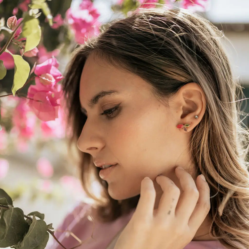 Pendientes Centella Desmontables Multicolor