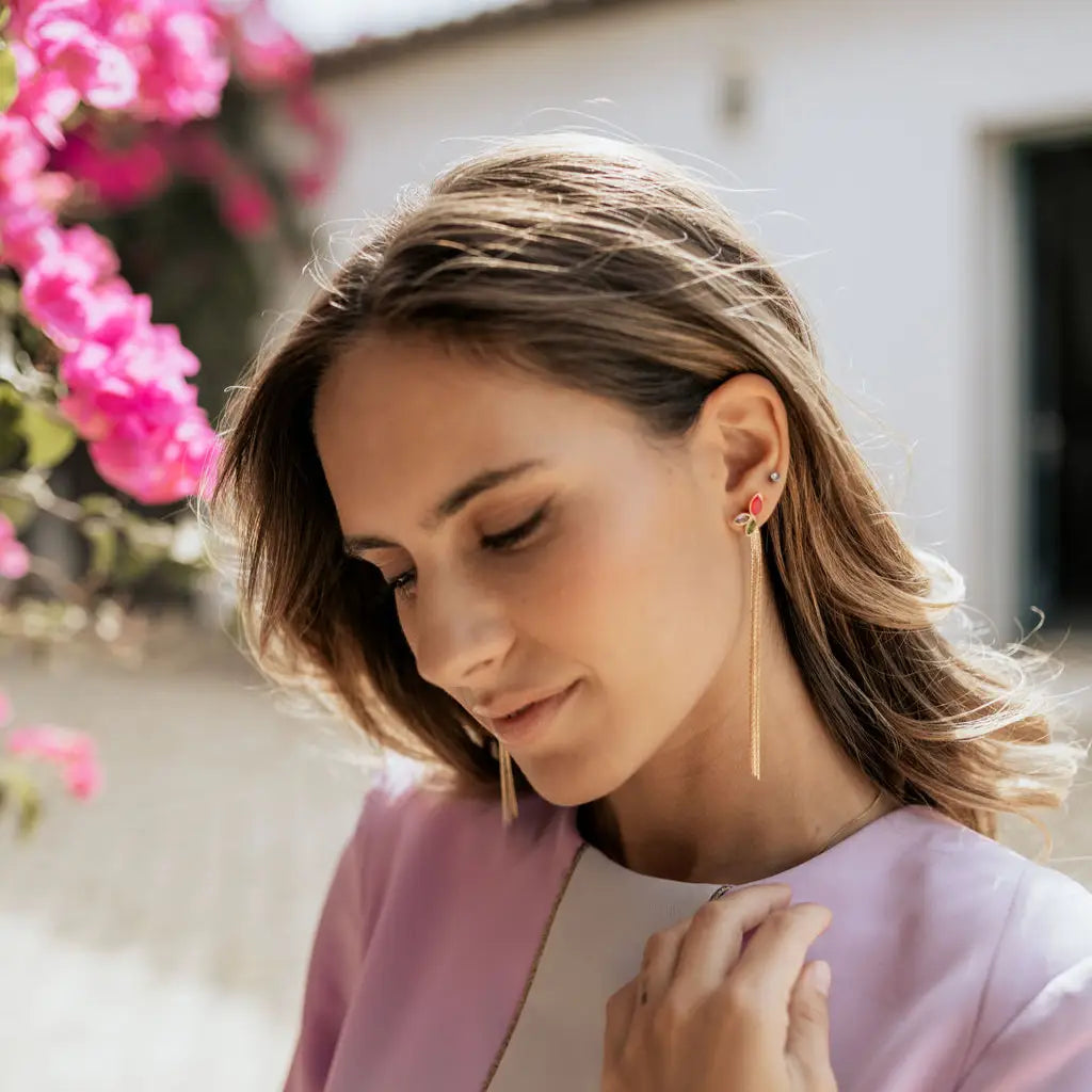 Pendientes Centella Desmontables Multicolor