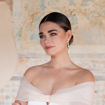 Pendientes Constella Blanco nácar