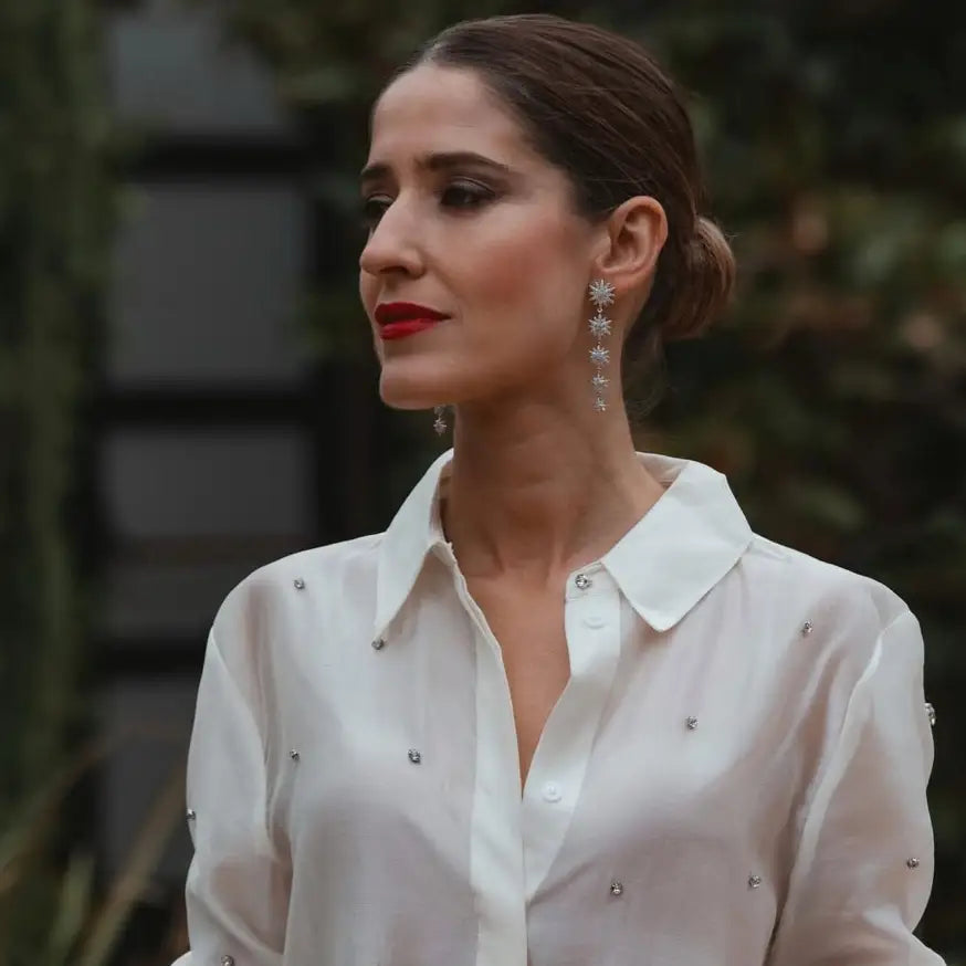 Pendientes Cordelia Plata Shine