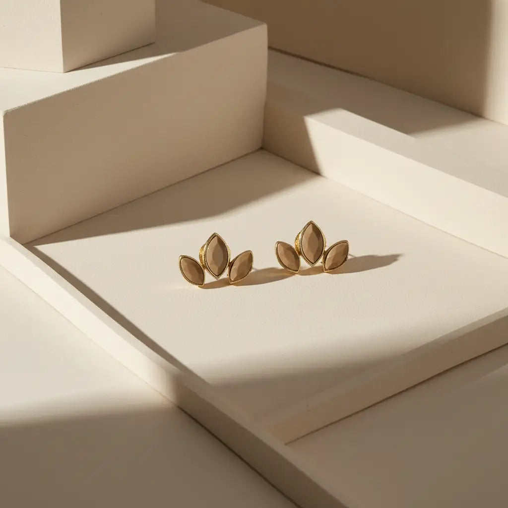 Pendientes Daisy Big Ed. Limitada Marrón