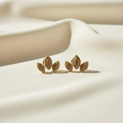 Pendientes Daisy Big Ed. Limitada Marrón