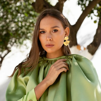 Pendientes Doble Gingko