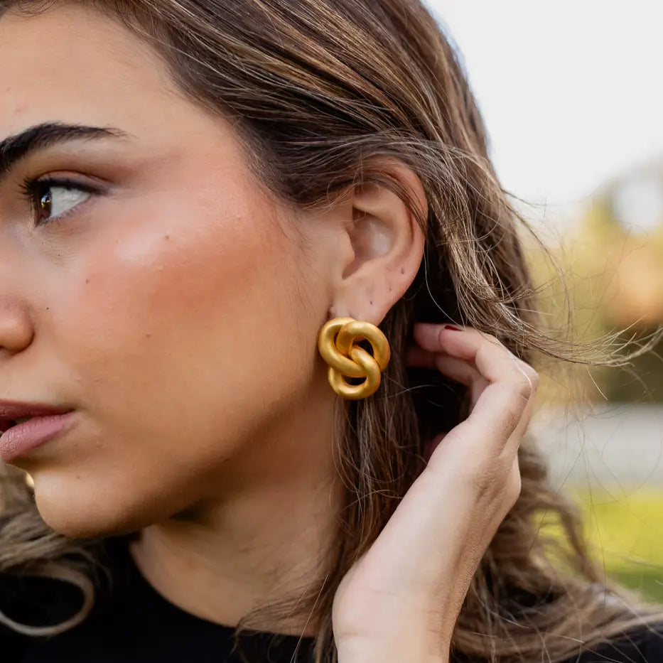 Pendientes Entrelazado