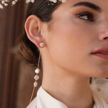 Pendientes Estela Desmontable Perlas