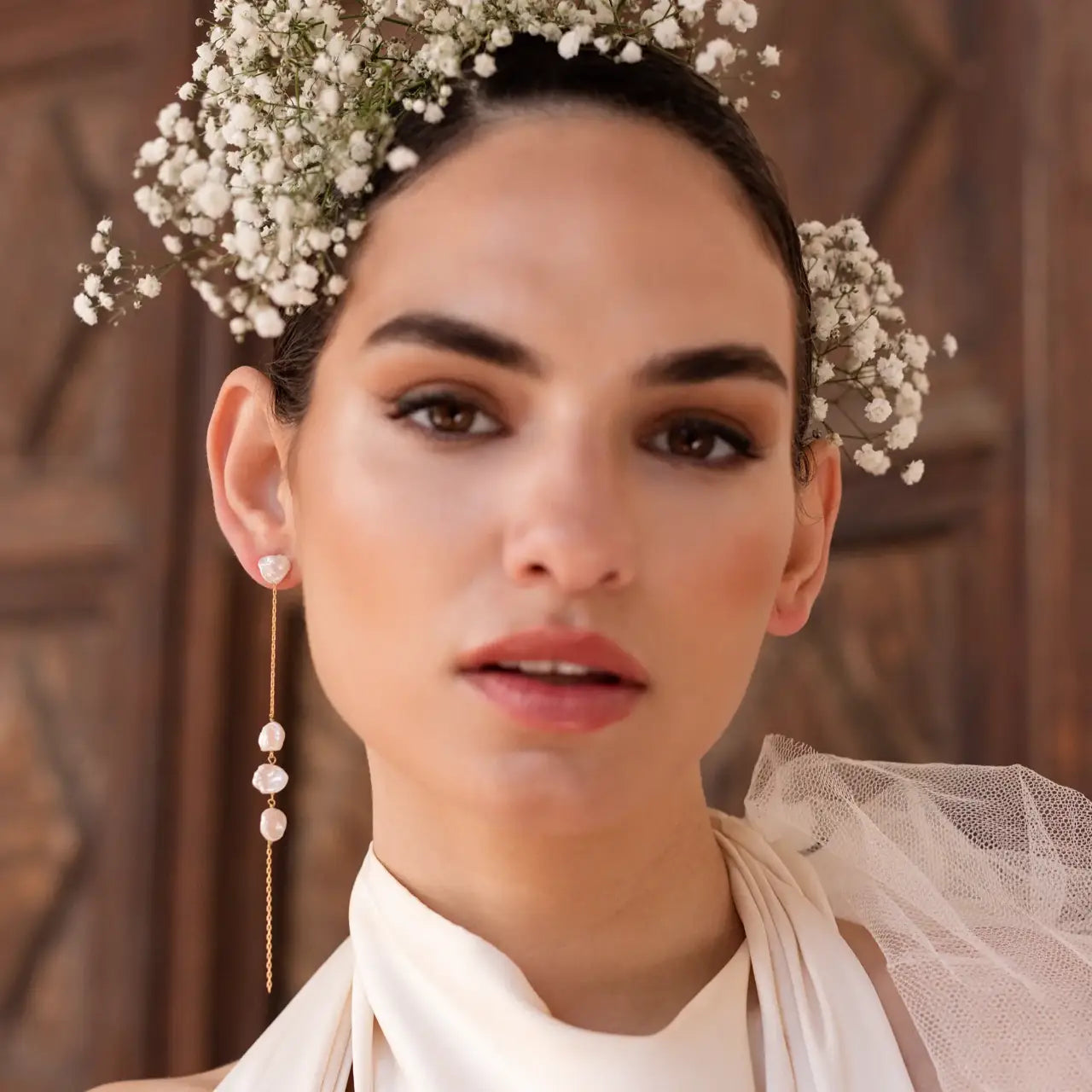 Pendientes Estela Desmontable Perlas