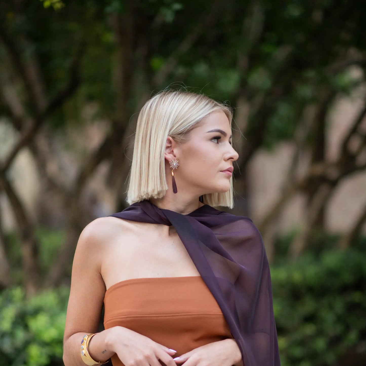 Pendientes Estrella Andaluza M Morado