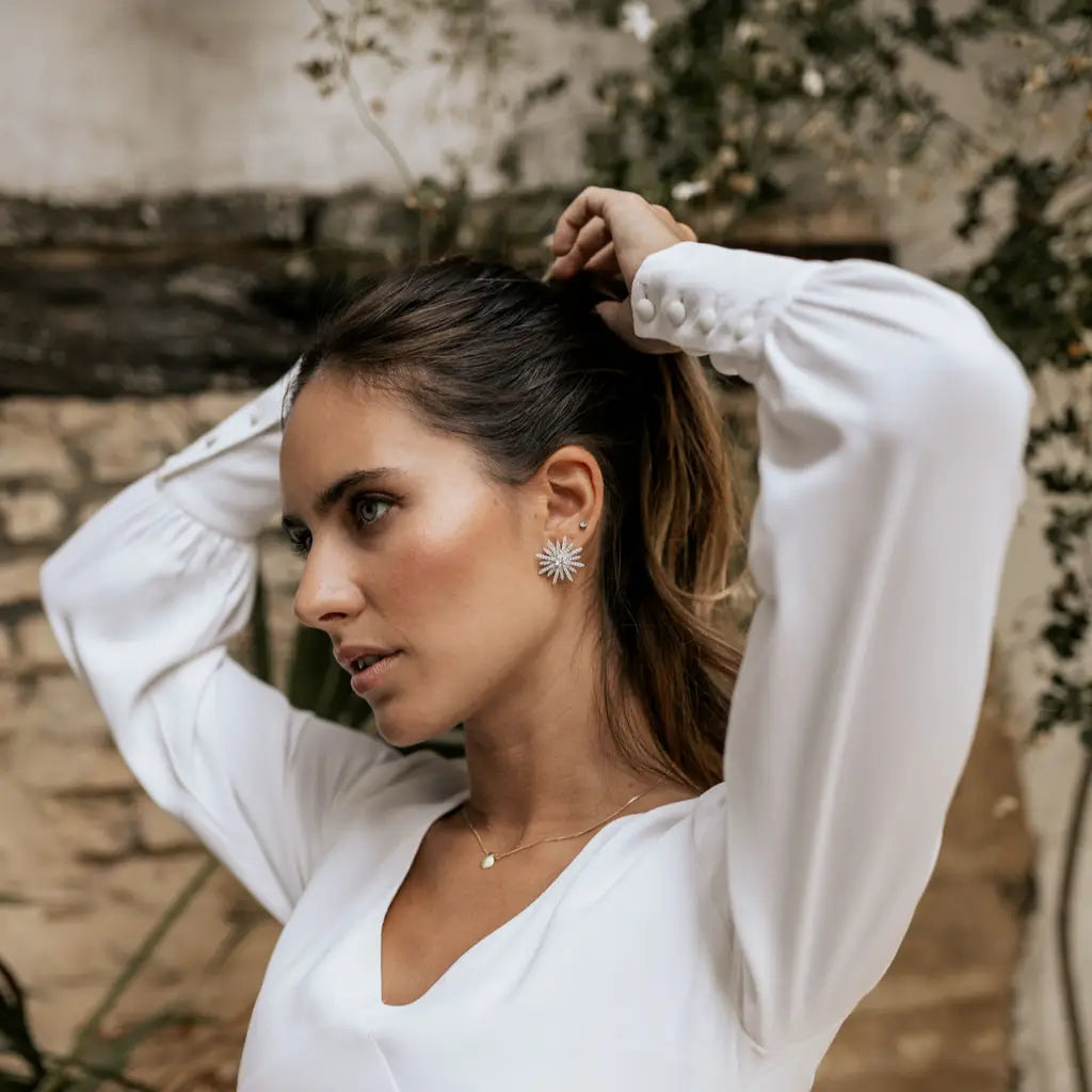 Pendientes Estrella Polar Plata Shine