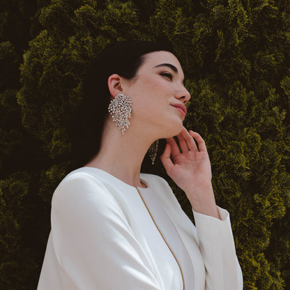 Pendientes Fiore Plata Shine