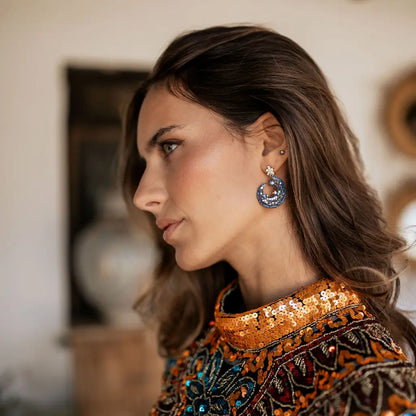 Pendientes Firmamento Azul noche Shine