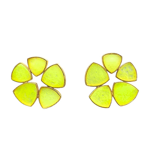 Pendientes Flor Batres Ed. Limitada Verde Lima