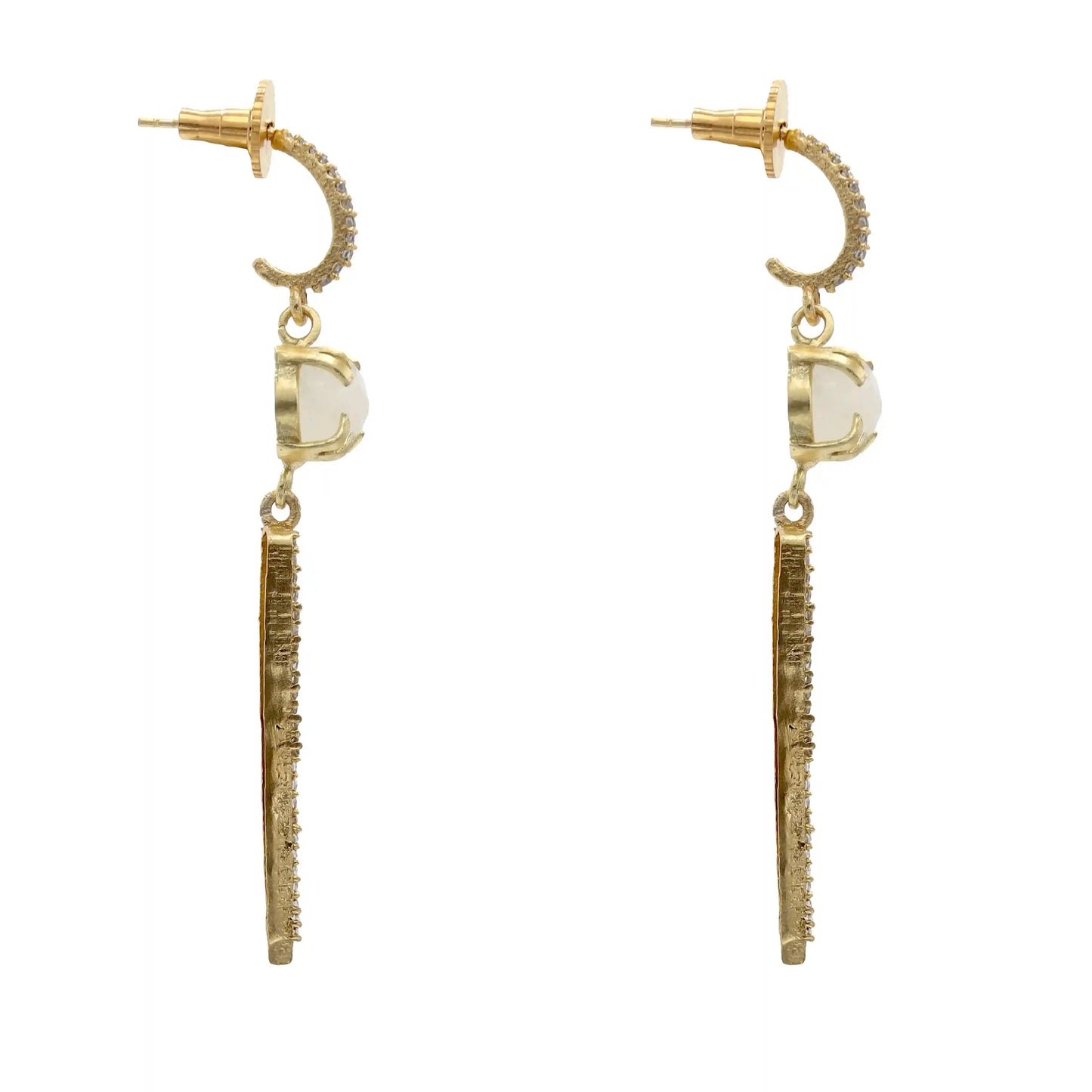 Pendientes Lella Piedra Lunar Shine