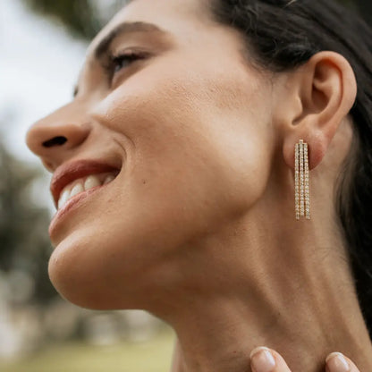 Pendientes Linear Shine