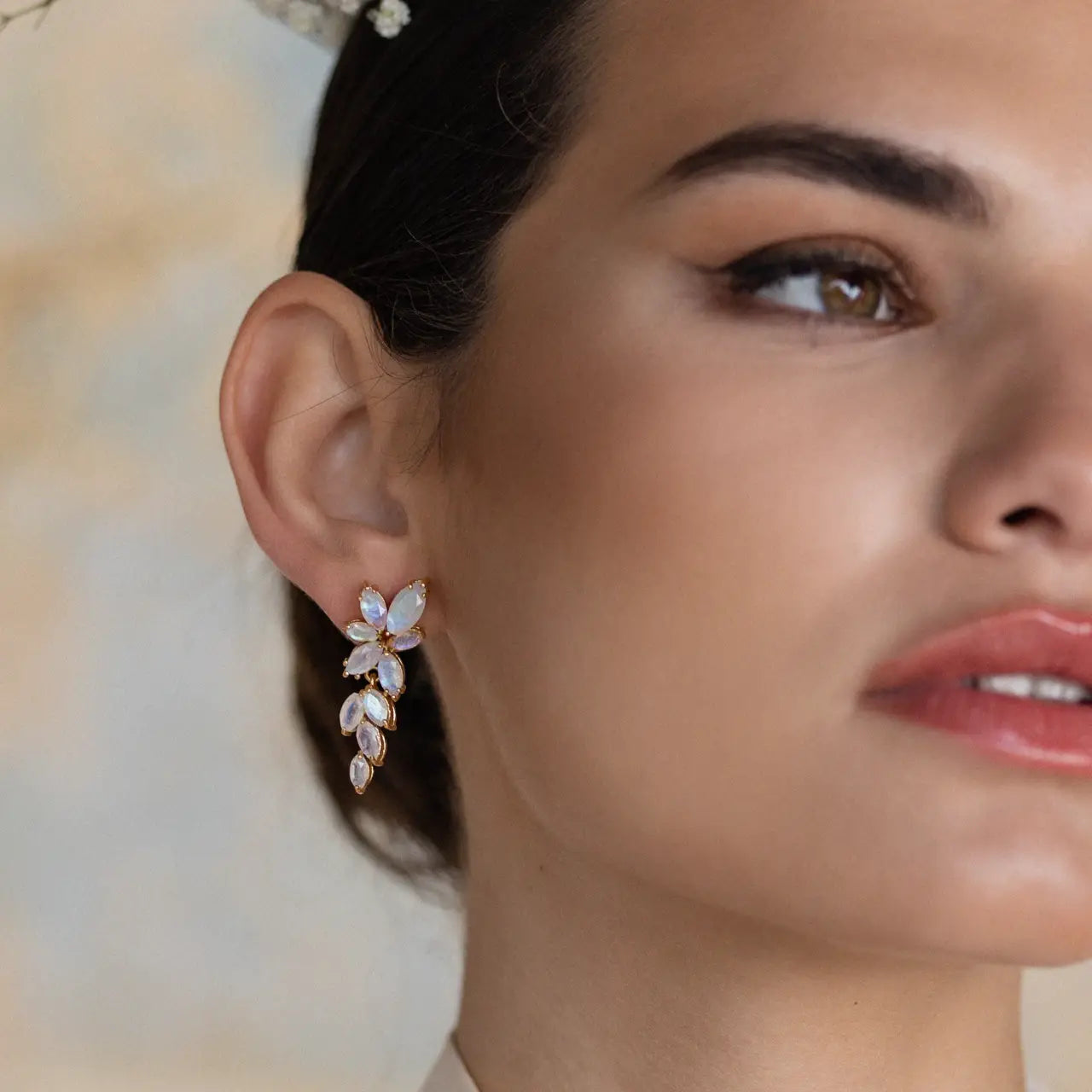 Pendientes Lucero Piedra Lunar