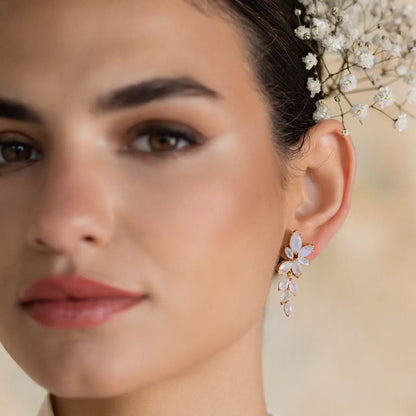 Pendientes Lucero Piedra Lunar