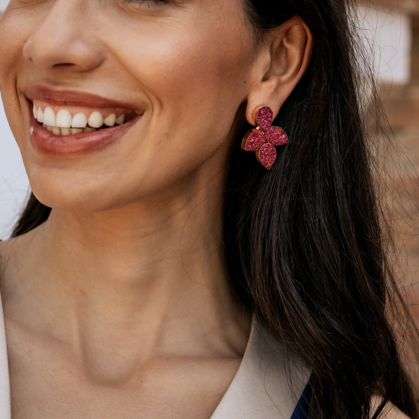 Pendientes Mairea Ed. Limitada Burdeos