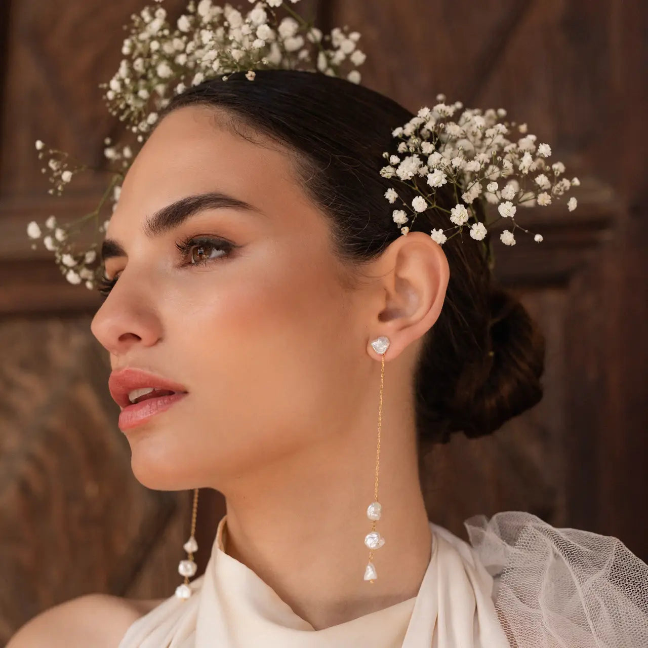 Pendientes Majestad Desmontable Perlas