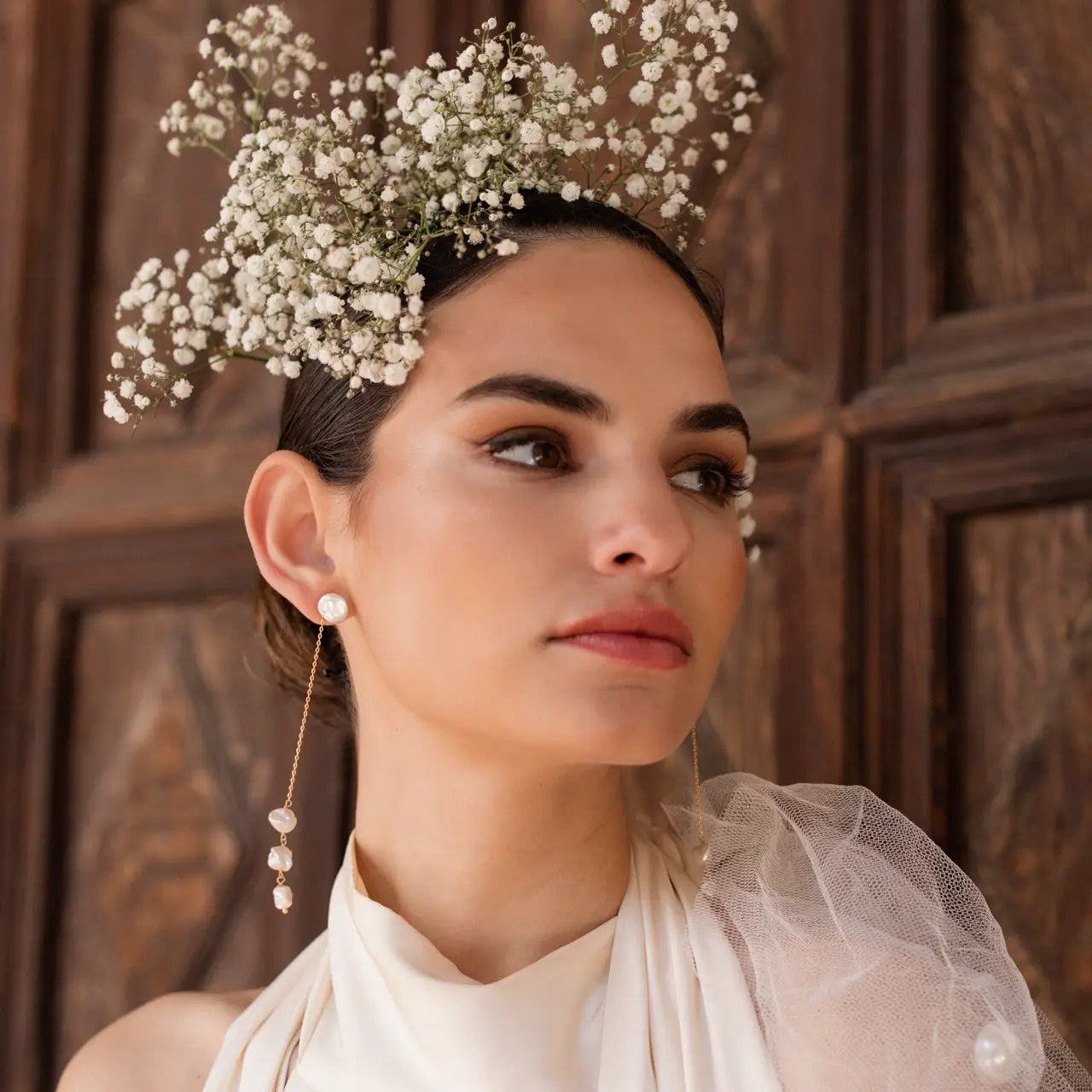 Pendientes Majestad Desmontable Perlas