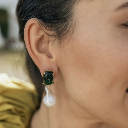 Pendientes Marea Verde y Perla