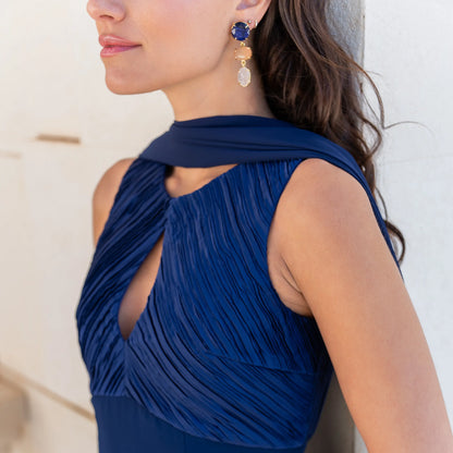 Pendientes Martis Azul, Naranja y Rosa