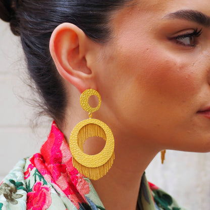 Pendientes Meteoros Flecos