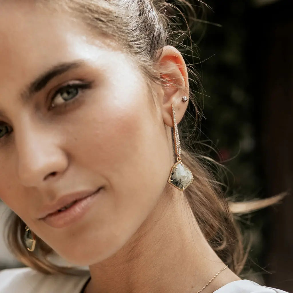 Pendientes Orane Shine Verde Prenhita