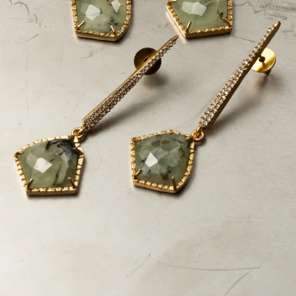 Pendientes Orane Shine Verde Prenhita