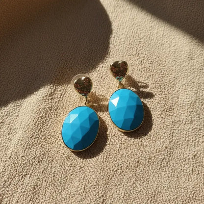 Pendientes Ovals Ed. Limitada Turquesa