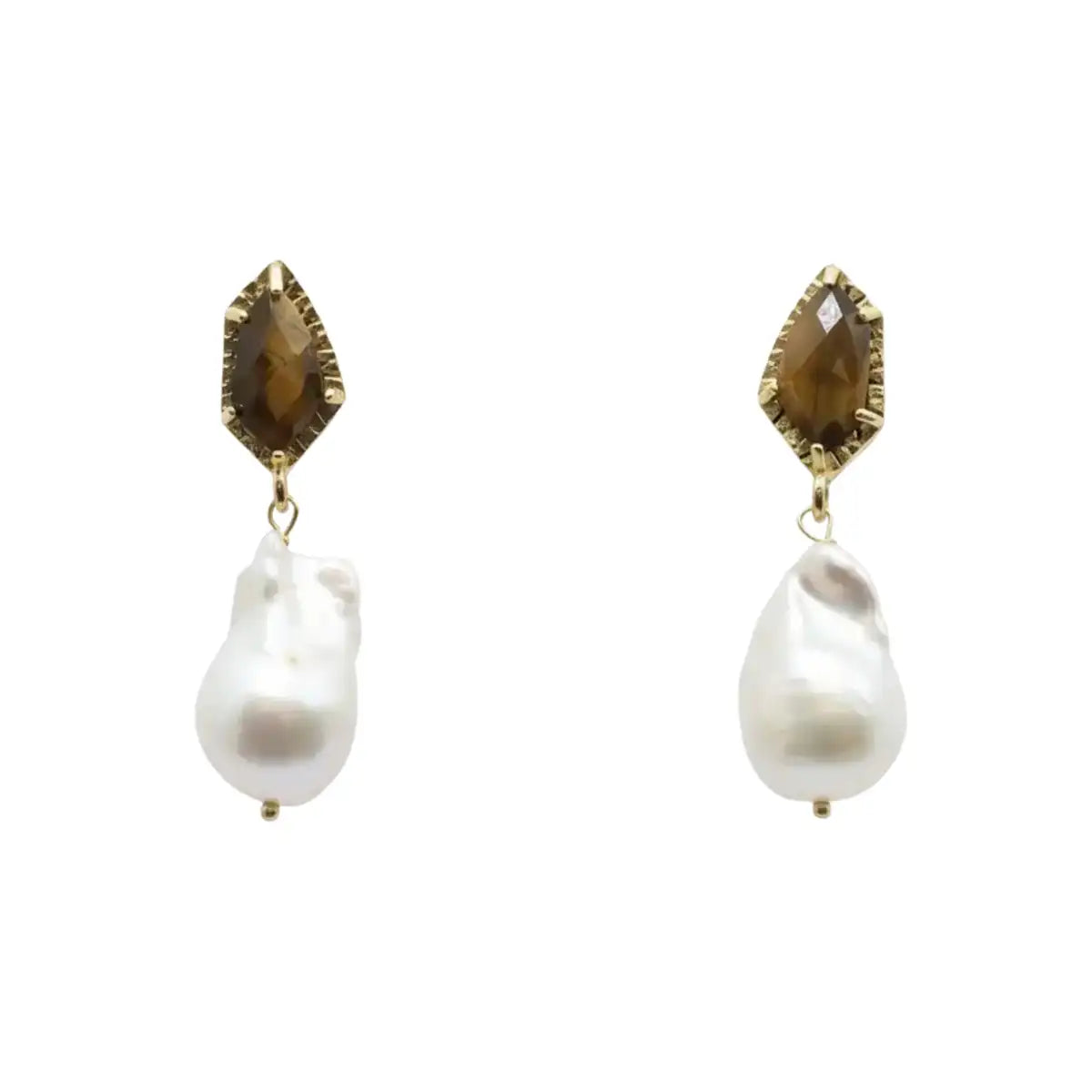 Pendientes Perlá Ed. Limitada Marrón y Perla