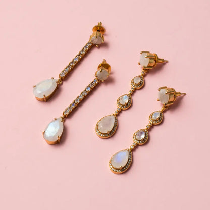 Pendientes Ragazza Piedra Lunar