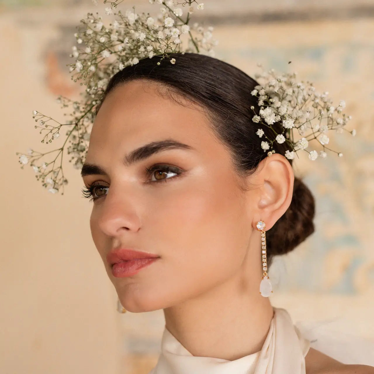 Pendientes Ragazza Piedra Lunar