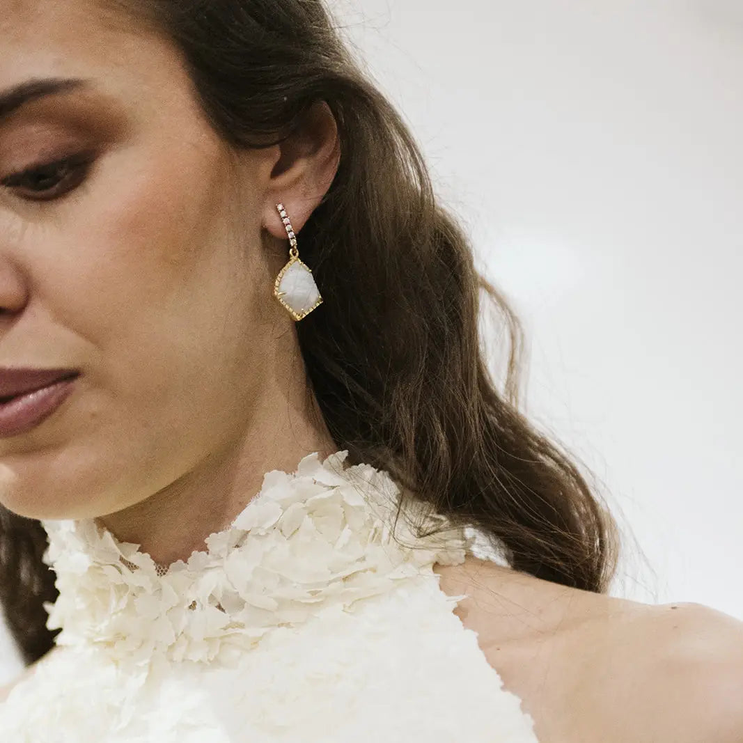 Solene Shine Moonstone Earrings