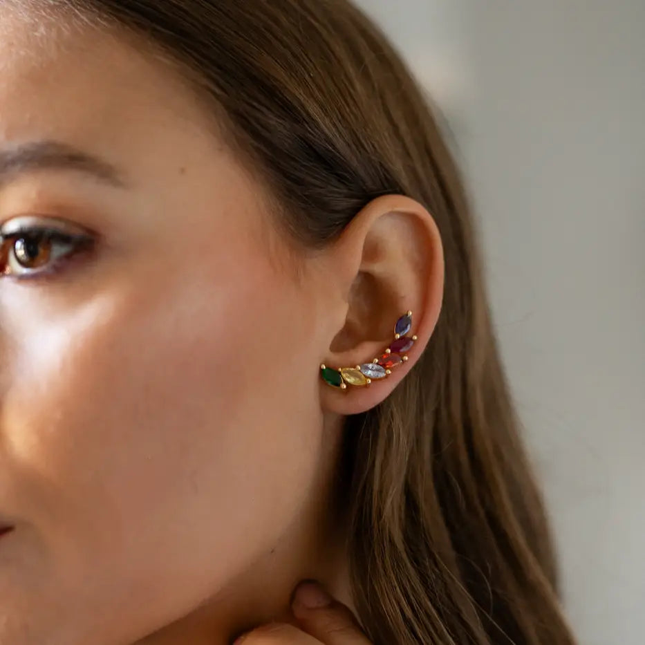 Pendientes Terems Trepador Zc Multicolor