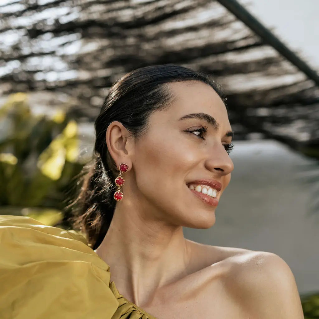 Pendientes Triología Rubí