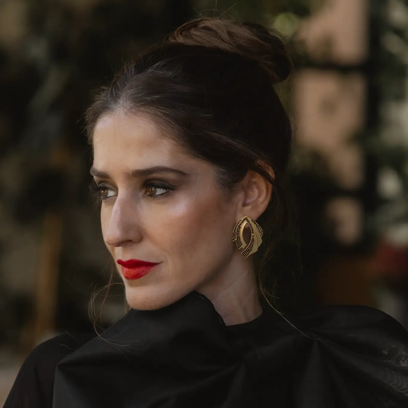 Pendientes Éter Negro