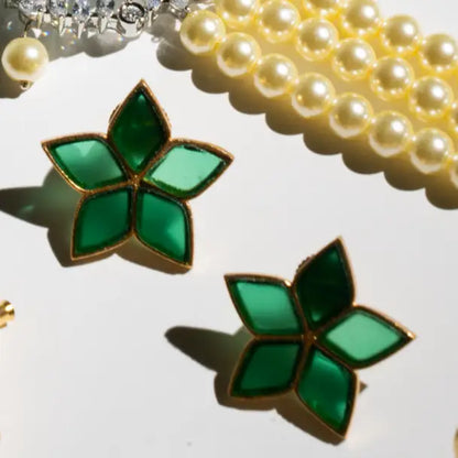 Pendientes Abelia Verde
