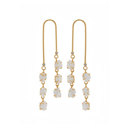 Pendientes Alazne Rough Piedra Lunar