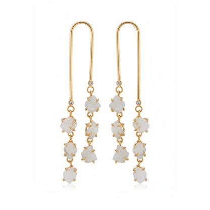 Pendientes Alazne Rough Piedra Lunar