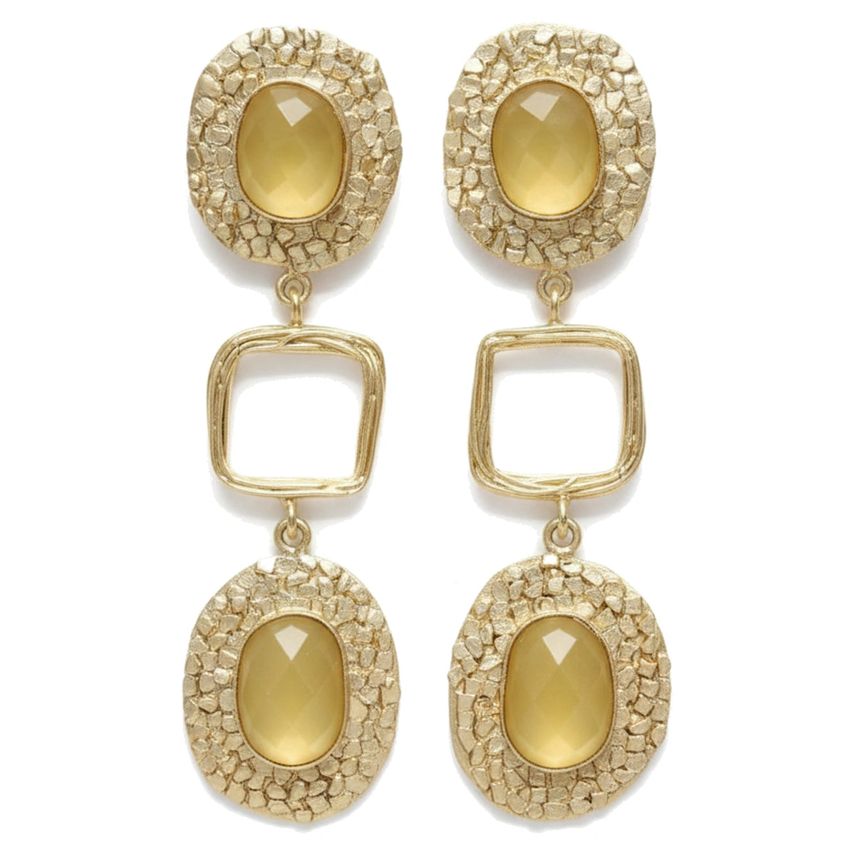 Pendientes Andrina Ed. Limitada Amarillo