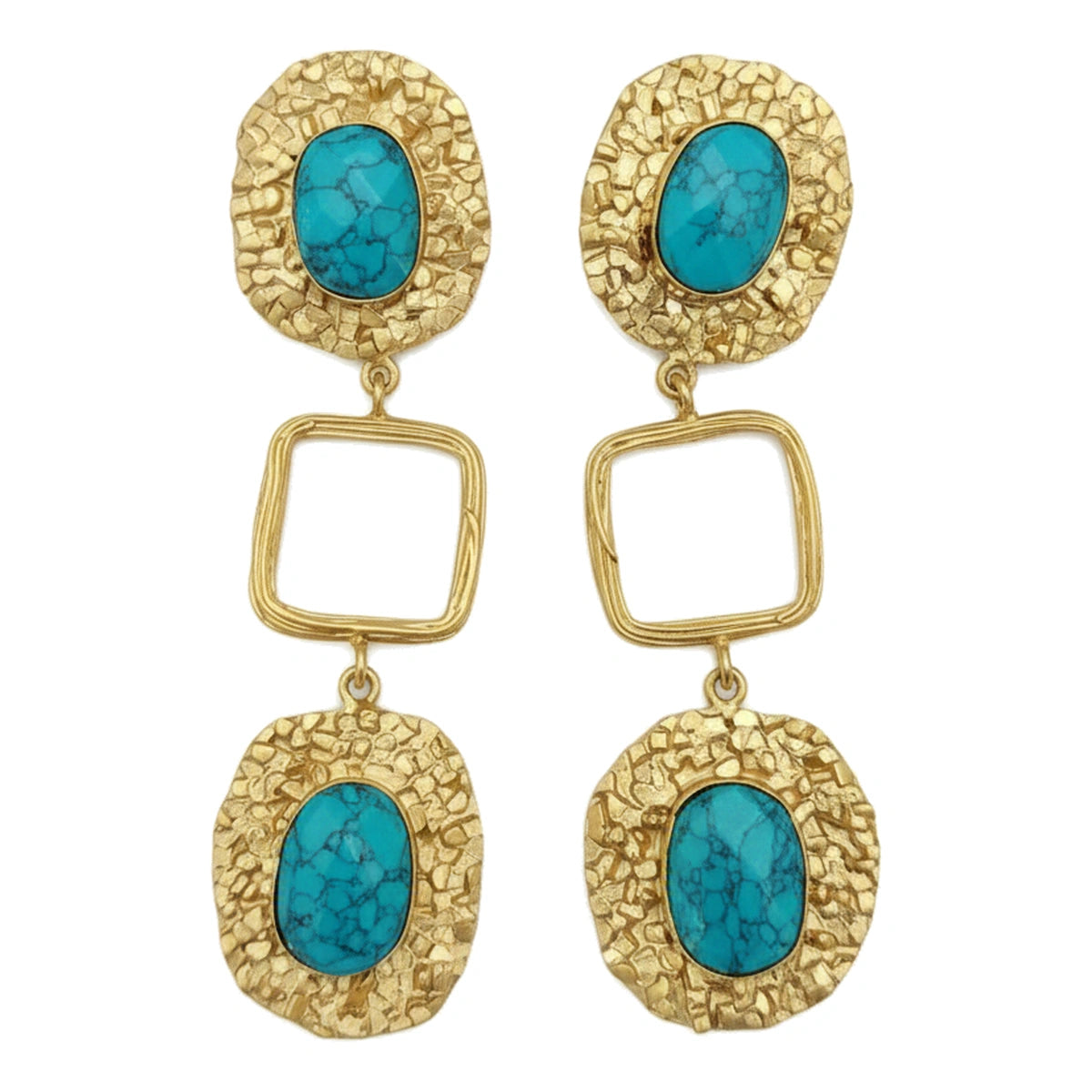 Pendientes Andrina Ed. Limitada Azul turquesa
