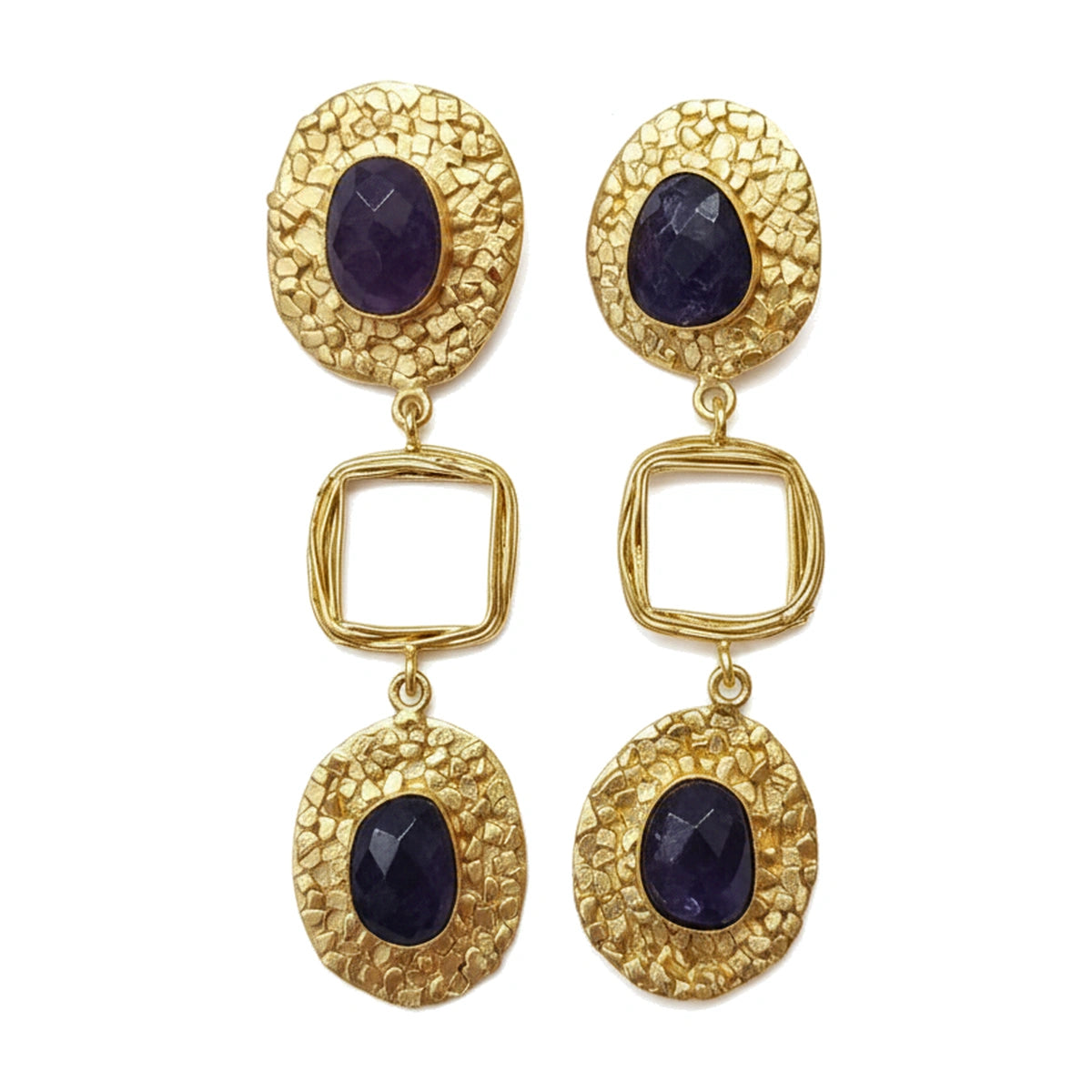 Pendientes Andrina Ed. Limitada Morado amatista