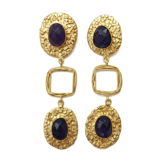 Pendientes Andrina Ed. Limitada Morado amatista