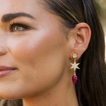 Pendientes Astra Shine y Rubí