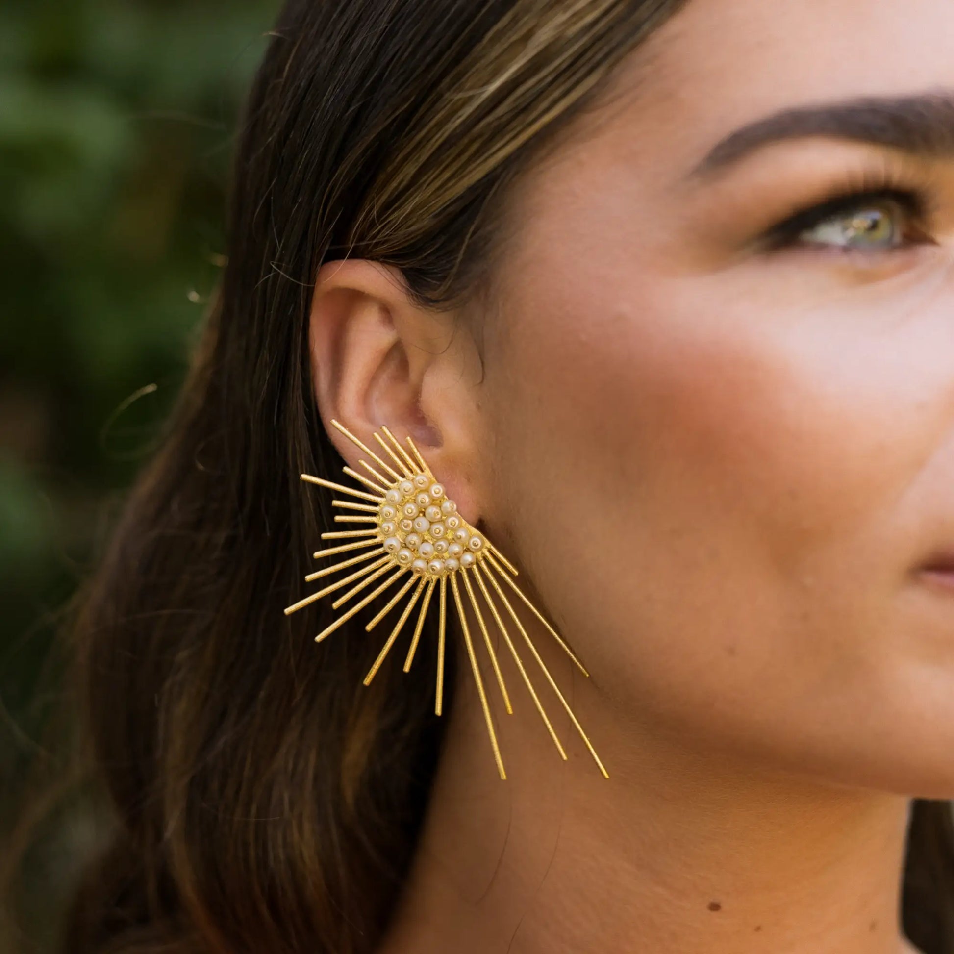 Pendientes Auranti Perlas