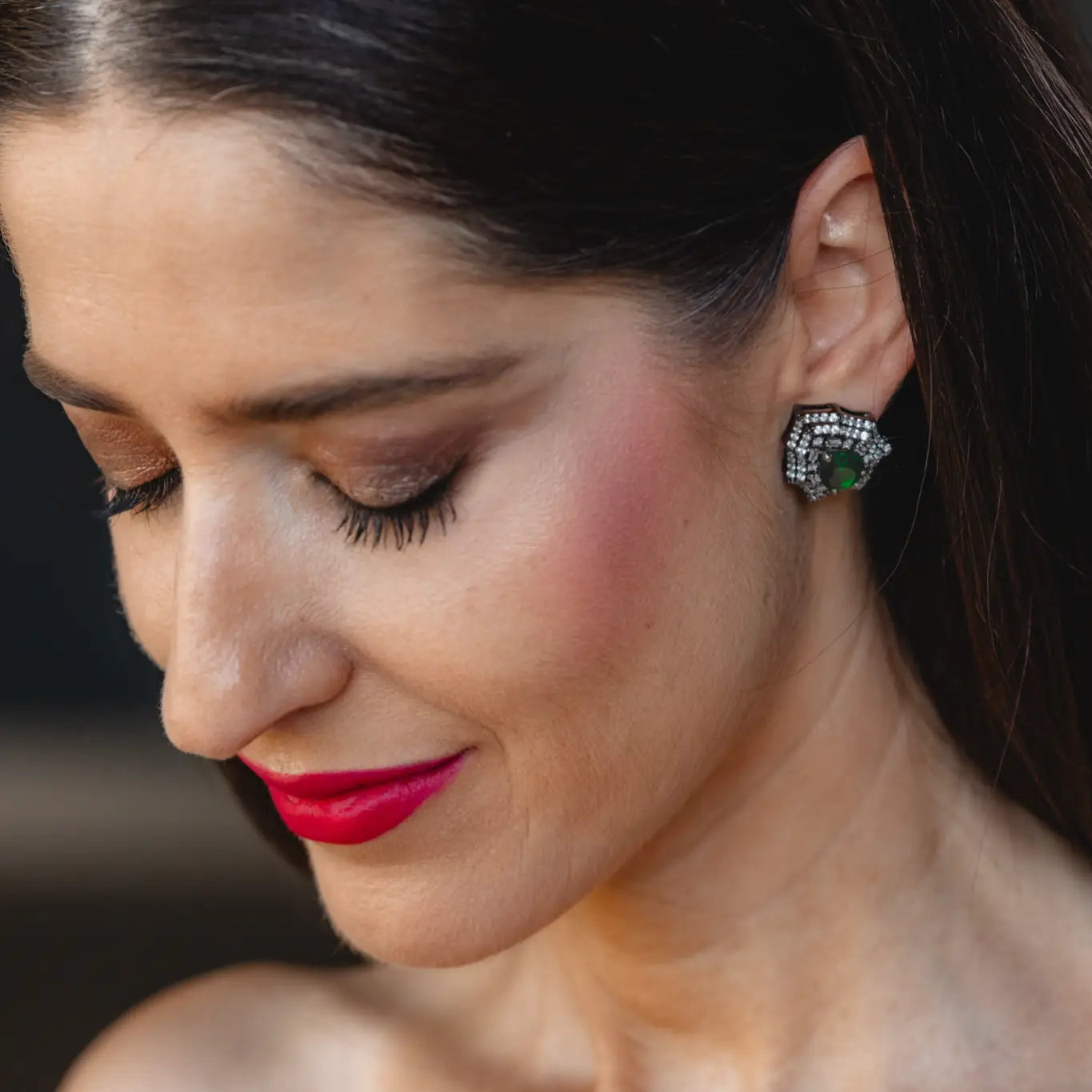 Pendientes Azacán Cromo Verde