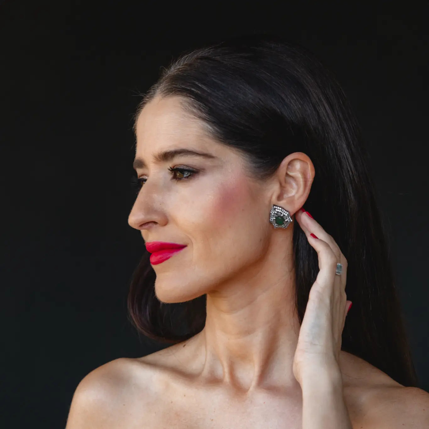 Pendientes Azacán Cromo Verde