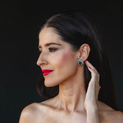 Pendientes Azacán Cromo Verde