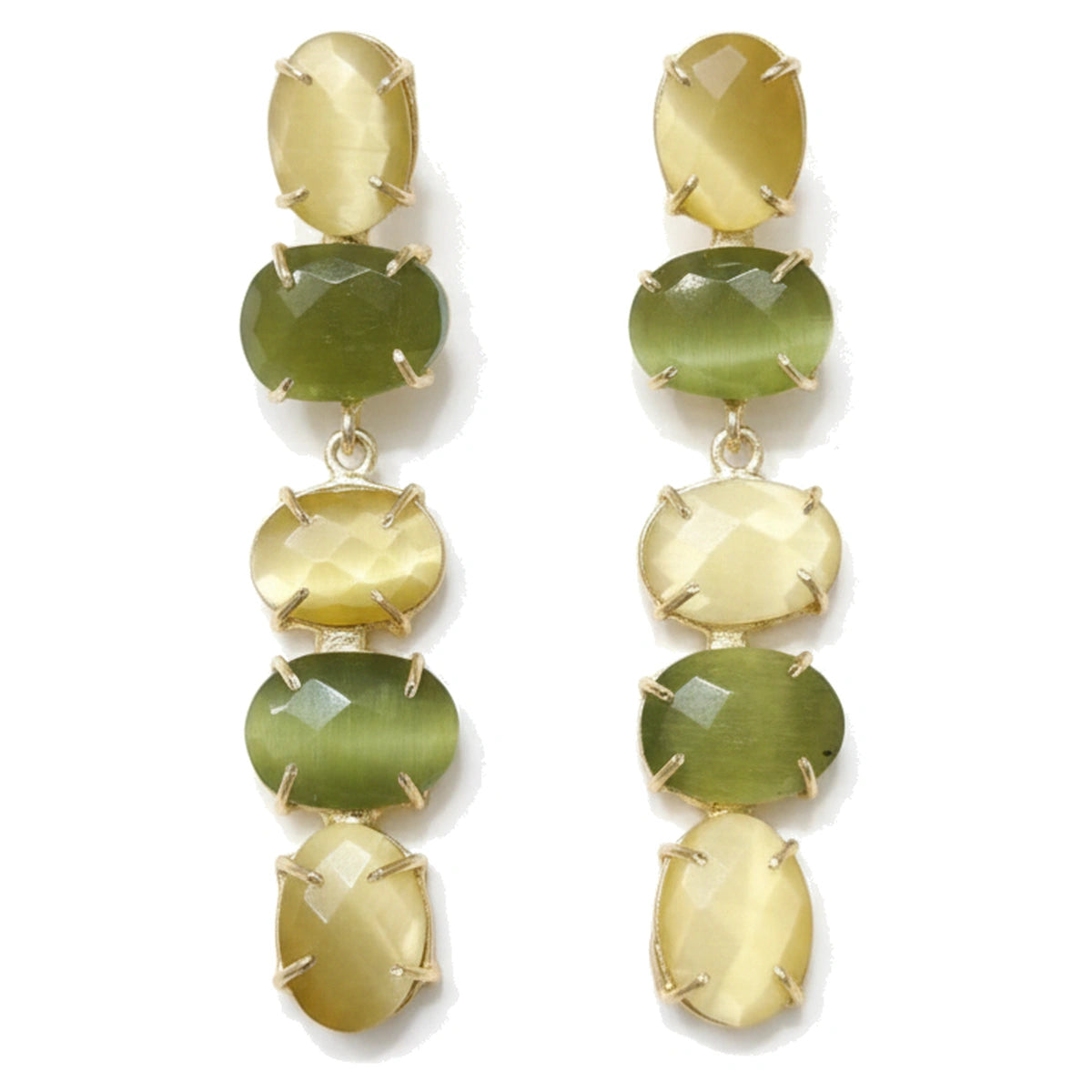 Pendientes Barokki Ed. Limitada Amarillo y Verde oliva